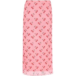 myMo - Midi-rok - Kersenprint - Geplooide Zoom - Lente-Zomercollectie