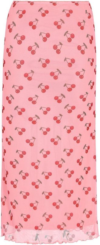 myMo - Midi-rok - Kersenprint - Geplooide Zoom - Lente-Zomercollectie