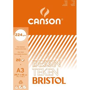Canson tekenblok Bristol formaat 297 x 42 cm (A3)