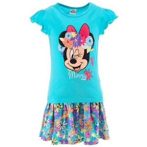 Disney Minnie Mouse Set - Shirt + Rok - Blauw - Maat 110/116 - Tot 6 jaar