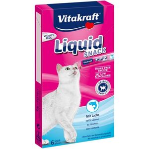 Vitakraft Cat Liquid Snack - Zalm & Omega - 6 x 6 st
