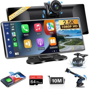 Dashcam voor auto voor en achter – Dual dashcam – Voor- en achtercamera – Autocamera – Full HD dashcam – Dashcam met nachtzicht – Dashcam met bewegingssensor – Groothoeklens – Parkeermodus – Loop recording – Dashcam met SD-kaart