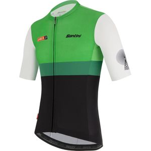 Santini La Vuelta 2021 Fietsshirt korte mouwen Pico Villuercas extremadura Groen Zwart - JERSEY - EXTREMADURA  - XL