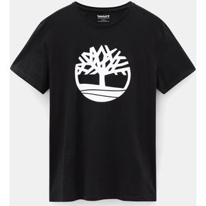Timberland - Short Sleeve Crew Neck T-Shirt - Zwart - Heren - 100% Katoen