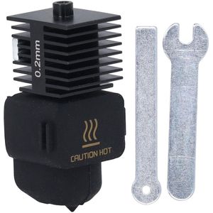 3D Printer Nozzles - Printer Hotend Verwijderbare Gehard Stalen Mondstuk Kit - Extruder Vervanging Accessoires voor Lab A1 (0,2 mm) - 3D Printing Toebehoren