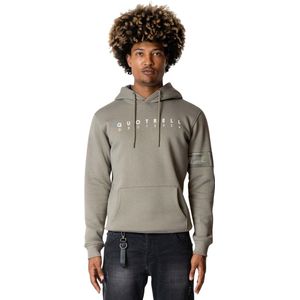 Quotrell Omega Hoodie Faded Olive/White