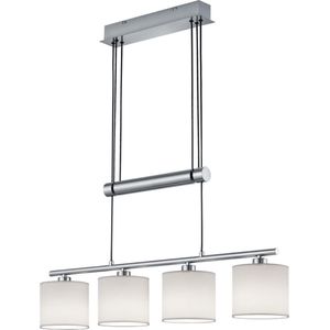 LED Hanglamp - Torna Gorino - E14 Fitting - 4-lichts - Rechthoek - Mat Wit - Aluminium