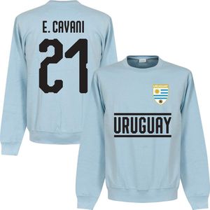 Uruguay Cavani 21 Team Sweater - Licht Blauw - M