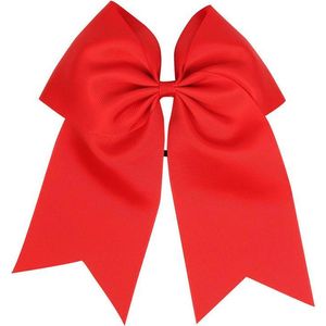 Mooie Grote Haar Strik Ribbon - Haarelastiek - Rood - Haarelastiek - Groot
