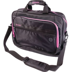 Laptop Tas 15-16"" Polyester Zwart/Roze