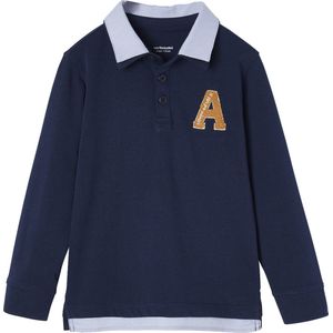 Vertbaudet Gestreepte polo jongens effect 2-in-1