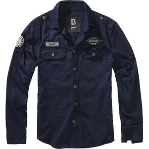 Heren - Mannen - Dikke kwaliteit - Casual - Streetwear - Menswear - Modern - Luis - Vintage - Shirt - Blouse - Overhemd CGN navy