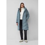 s.Oliver RED LABEL - Gewatteerde Lange Jas - Effen - Dames - Met Capuchon