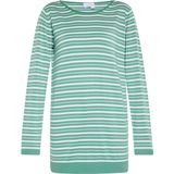 usha - BLUE LABEL - Trui - Lichtgroen/Wit - Gestreept - Lange Mouwen