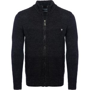 Carisma Heren Vest Opstaande Kraag Gebreid Antraciet 7778 - L