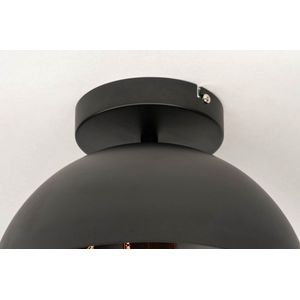 Lumidora Plafondlamp 73179 - E27 - Zwart - Roodkoper - Metaal - ⌀ 25 cm