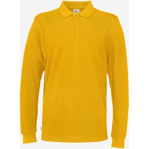 Cottover POLO PIQUE LONG SLEEVE MAN - GOTS GECERTIFICEERD 141018 - Geel - L