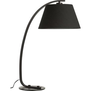 J-Line - Tafellamp - Bureaulamp - Boog - Metaal - Zwart