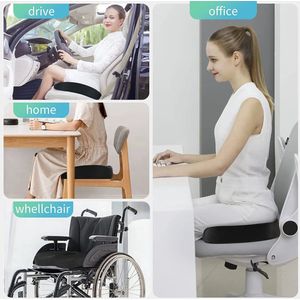 Zitkussen - Orthopedisch zitkussen - Ergonomisch zitkussen - Traagschuim stoelkussen - Zitkussen bureaustoel
