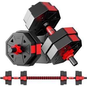 Verstelbare Halters Sets - Thuis en Sportschool Gewichten van 20 kg tot 30 kg voor Fitness Oefeningen