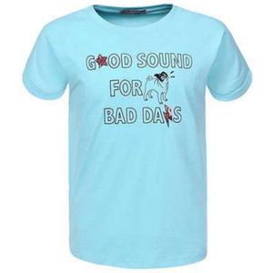 T-shirt snoepmachine turquoise 98