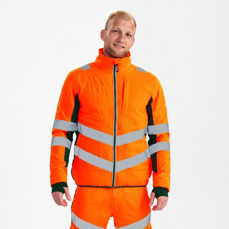 Engel - Safety - Gewatteerde Jack - Hi-vis Orange / Green