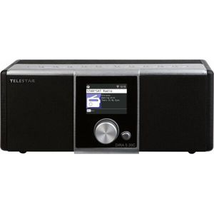 Telestar DIRA S 20C Internetradio Internet, SAT AUX, Bluetooth, Internetradio, USB, WiFi, DVB-C radio Acculaadfunctie,