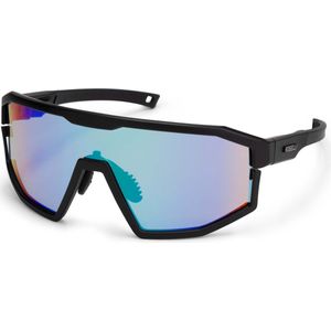 Rogelli Recon Sportbril - Fietsbril - Unisex - Zwart, Noorderlicht - Maat ONE SIZE