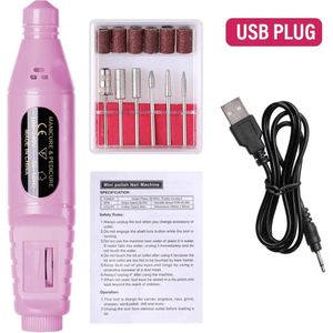 Xerolax Pedicureset Electrisch - Elektrische Nagelvijl - Pedicureset Professioneel - 10 in 1 - Nagelfrees - Nagelfrees Elektrische - Voeten - Handen - Roze