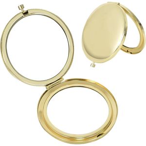 Opvouwbare Ronde Spiegel - Dubbelzijdige Compacte Reisspiegel voor Make-up