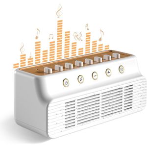 White Noise Machine, 8 mixopties voor natuurgeluiden, White Noise-apparaat, White Noise-geheugenfunctie, slaapmuziek voor volwassenen en baby's (wit/bruin)