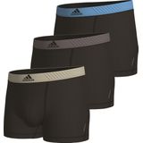 Adidas Sport Trunk (3PK) Heren Onderbroek - zwart - Maat S