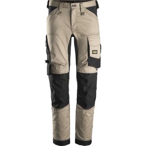 Snickers 6341 Stretch Werkbroek | Khaki-bruin/Zwart | Maat 156 (Jeansmaat 39/35)