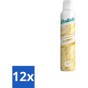 12 x Batiste - Hint of Colour Light Blond - Droogshampoo - Verfrist en Verlevendigt Lichtblond Haar - 200ml - Droogshampoo - Blond Haar - Haarverf - Haarverfrisser - Haarvolume