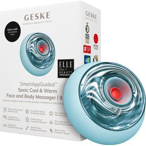 GESKE SmartAppGuided™ Sonic Cool & Warm Face & Body Massager | 9 in 1 | Massageapparaat | Gezicht & Lichaam | Batterijloos koelen en warmen | Verstevigt en ontspant | Met SmartSonic-pulsatie