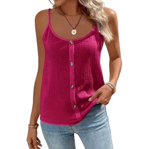 Nivard Topje Dames - Kleding - Shirt - Blouse - Kort - Volwassen - Roze - Maat L