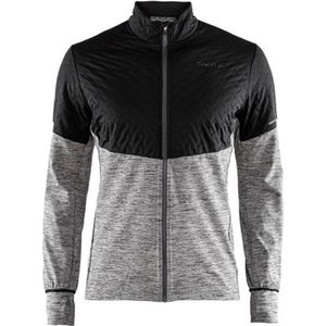 Jas Craft Men Urban Run Thermal Wind Dark Grey Melange Black-XXL