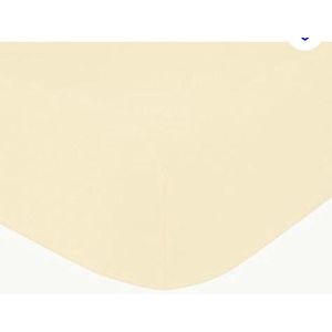 Bed Care Jersey Stretch Hoeslaken - 160x200 - 100% Katoen - 30CM Hoekhoogte - Creme