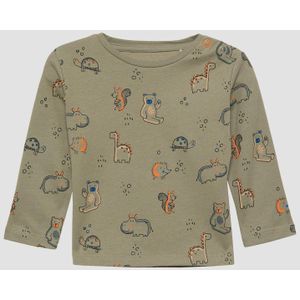T-shirt - Lange Mouwen - Zacht Katoen - All-over Print