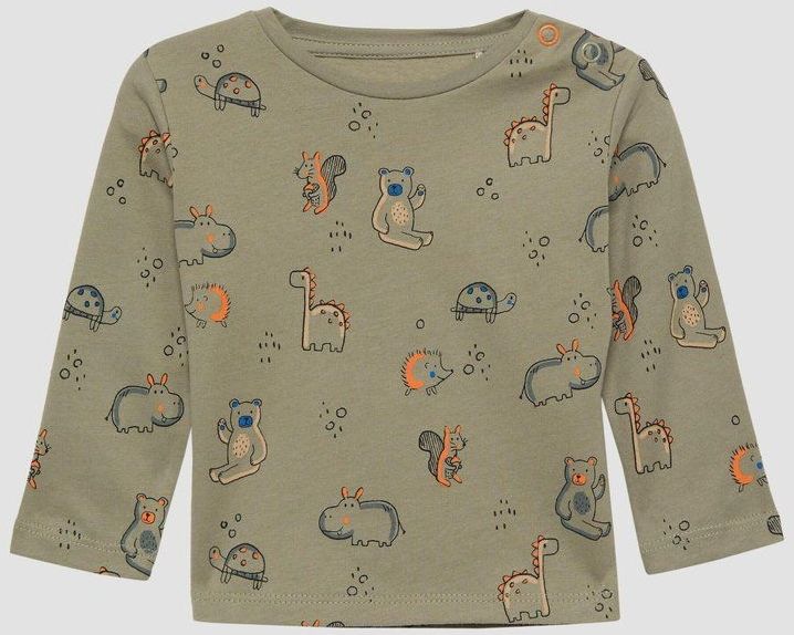 T-shirt - Lange Mouwen - Zacht Katoen - All-over Print