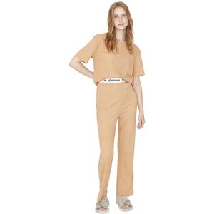 Trendyol Roze Camisole T-Shirt-Broek Gebreide Pyjamaset