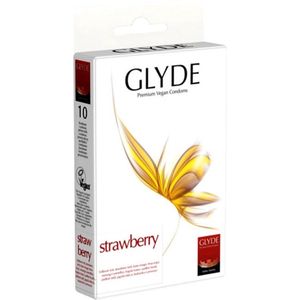 Glyde Ultra Aardbei - 10 condooms