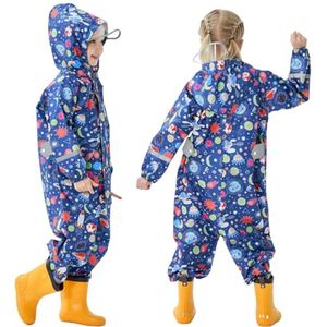 Kinder Regenpak met Capuchon 1-10 Jaar - Lichtgewicht en Waterdicht