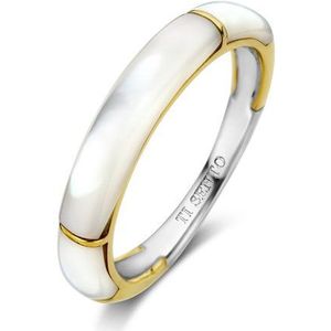 TI SENTO Dames Ring - 925 zilver - Parelmoer - Maat 17.25 mm / maat 54 - 12307MW