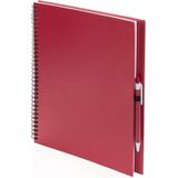 Schetsboek rode harde kaft A4 formaat  - 80 vellen blanco papier - Teken boeken