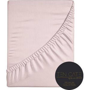 Ten Cate Premium Hoeslaken - Hoeslaken 160x200 - Hoeslakens - Katoensatijn - Geschikt voor boxspring en matras - Hoekhoogte 30cm - Elastiek Rondom - Strijkvrij - Roze - Blush