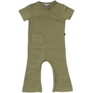 Silky Label jumpsuit pesto green - korte mouw - maat 50/56 - groen