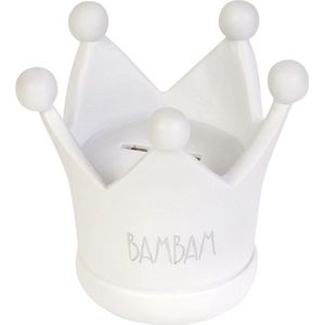 BamBam Spaarpot Kroon - Wit