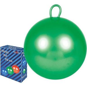 Skippybal groen 70 cm voor kinderen - Skippyballen buitenspeelgoed voor jongens/meisjes
