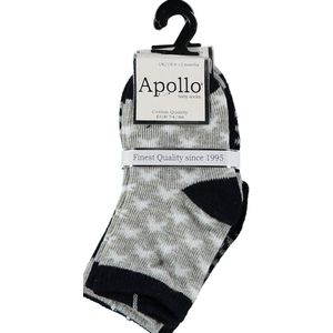 Sokken grijs/blauw unisex, set van 3 paar maat 74-86 (6-12 months)